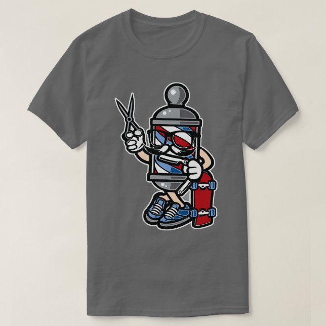 BarberSkater T T Shirt (Design framsida)