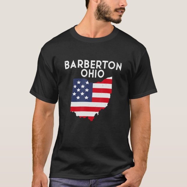 Barberton Ohio Förenta staterna Staten America Tra T Shirt (Framsida)