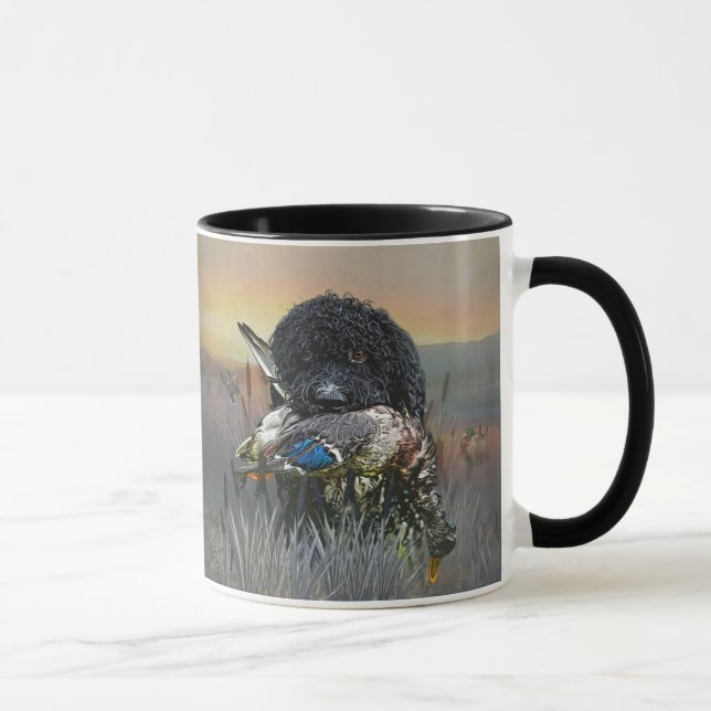 Barbet, Fransk Vatten Hund Mugg (Höger)