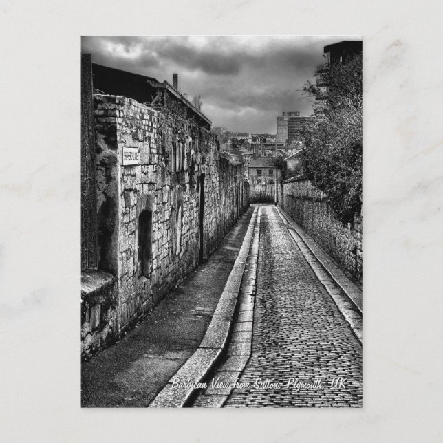 Barbican View från Sutton, Plymouth-vykort Vykort (Framsida)