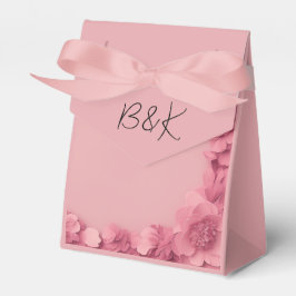 Barbicore rosa blommigt bröllop presentaskar