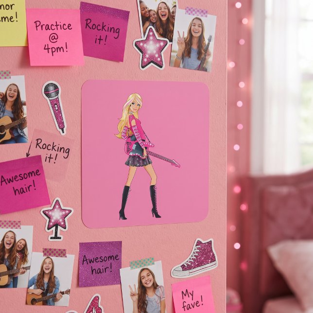 Barbie Fyrkantigt Klistermärke (Skapare uppladdad)