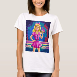 barbie girl  pixels t shirt