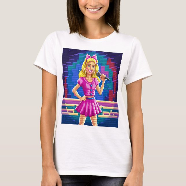 barbie girl  pixels t shirt (Framsida)