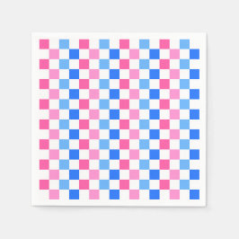 Barbie goes to the ocean checkerboard pattern pappersservett