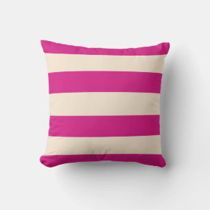 Barbie Rosa och Antique White Rand Kudde