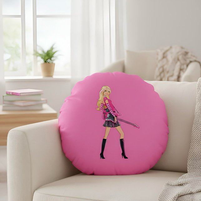 Barbie Round Pillow Rund Kudde (Skapare uppladdad)