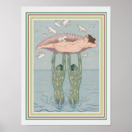 Barbier Art Deco "Aphrodite" 12 x 16 Poster