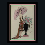 Barbier Art Deco-utskriftsflöde Et eller 13 x 19 Poster<br><div class="desc">Rouge et or- Art Deco-utskrift av George Barbier</div>