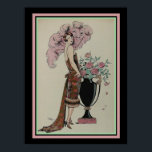 Barbier Art Deco-utskriftsflöde Et eller 13 x 19 Poster<br><div class="desc">Rouge et or- Art Deco-utskrift av George Barbier</div>