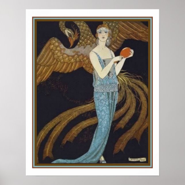 Barbier-Deco Illustration for Gazette Du Bon Ton Poster (Framsidan)