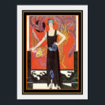 Barbier Glam Girl Art Deco Print 12 x 16 Poster<br><div class="desc">George Barbier Glam Girl Art Deco Print 12x16</div>