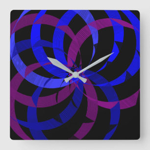 Bärblandning Geometrisk Väggklocka