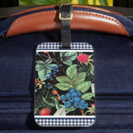 Bärblandning på lantlig Gingham Bagagebricka