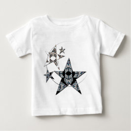 Barboteuse blanche avec étoiles t shirt