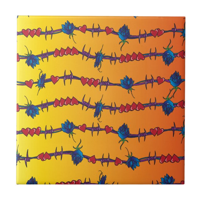 Barbwire Kakelplatta (Framsidan)