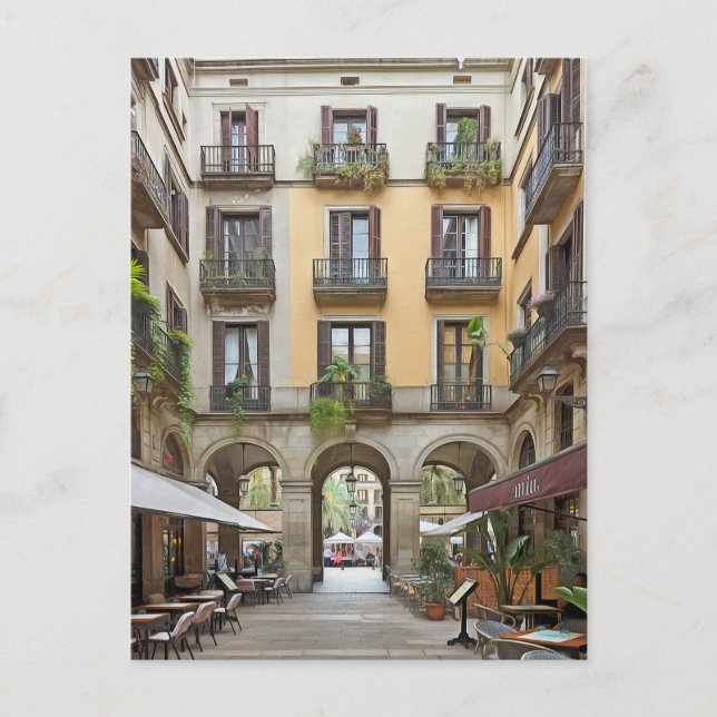 Barcelona. #114. vykort (Framsida)