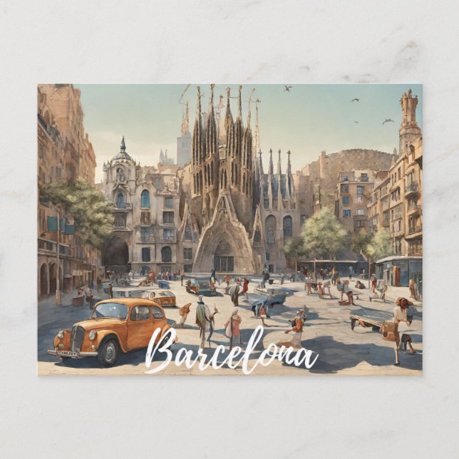Barcelona (2) vykort (Framsida)