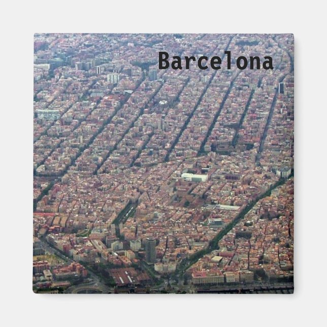Barcelona Aerial Magnet (Framsidan)