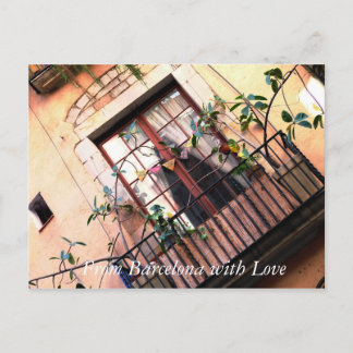 Barcelona Balcony Vykort