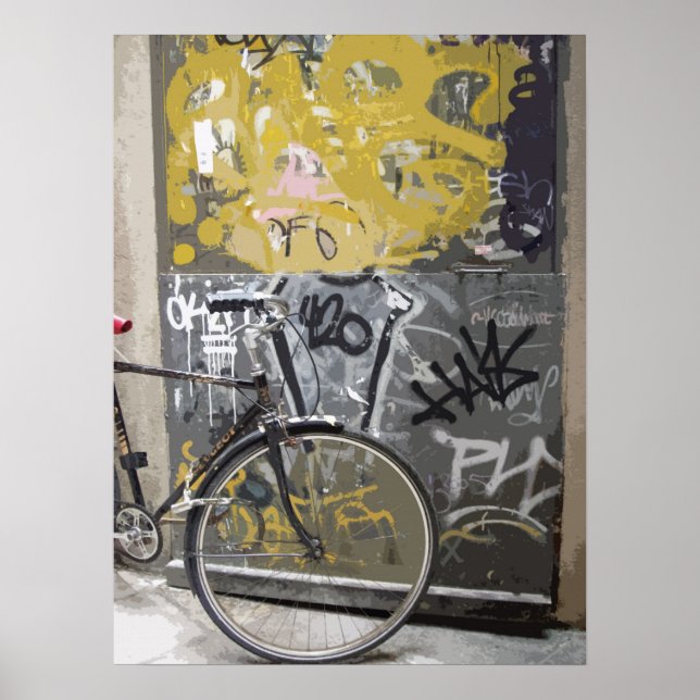 Barcelona Bike Poster (Framsidan)