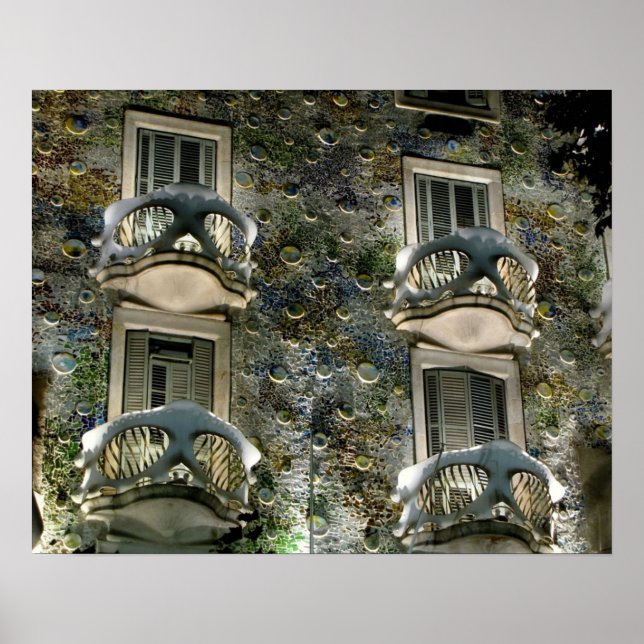 Barcelona. Casa Batllo. Poster (Framsidan)