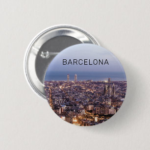 Barcelona Catalonia Sunset Skyline Spain Cityscape Knapp