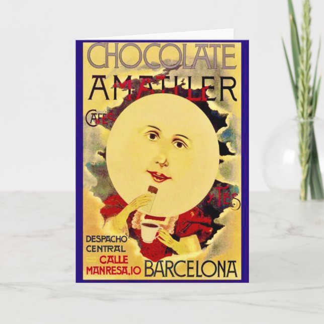 Barcelona Chokladkort Kort (Framsida)
