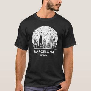 Barcelona City Spanien T Shirt