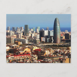 Barcelona cityscape vykort