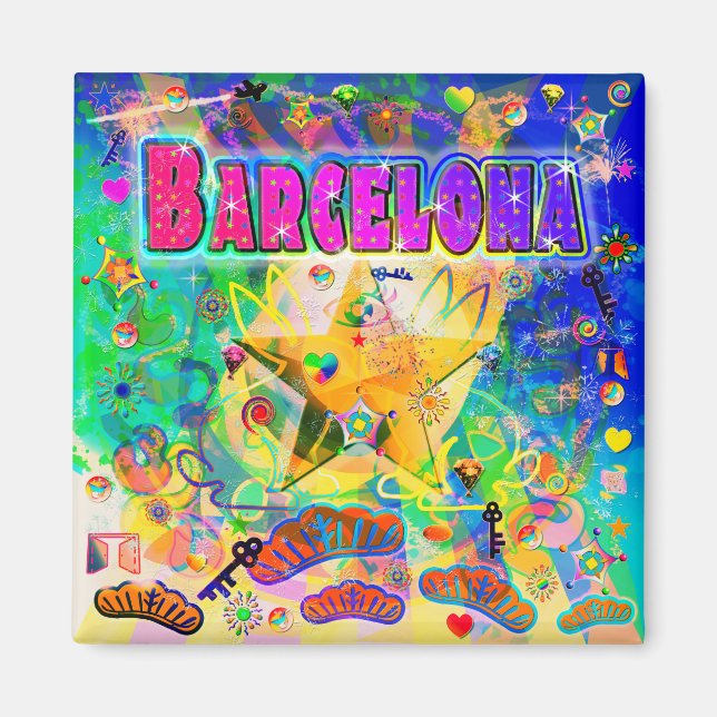 Barcelona Epoch Hour Magnet (Framsidan)