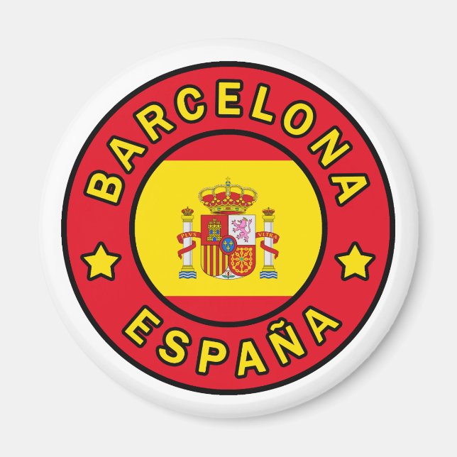 Barcelona España Magnet (Framsidan)
