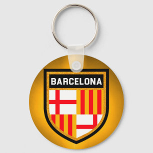 Barcelona flagga nyckelring