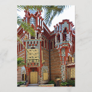 Barcelona. Gaudí. Casa Vicens. Inbjudningar