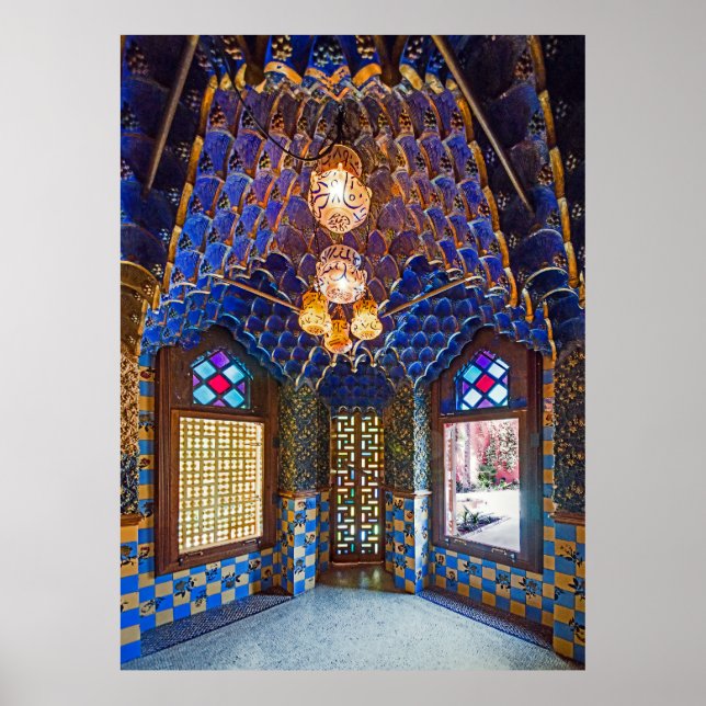 Barcelona. Gaudí. Casa Vicens. Insida. Ver. 6 Poster (Framsidan)