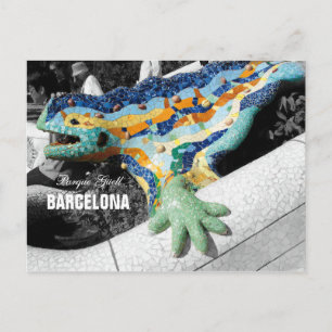 Barcelona Gaudi Park Güell Vykort