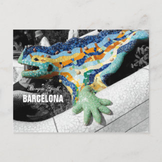 Barcelona Gaudi Park Güell Vykort