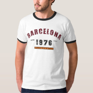 Barcelona - grå färgvintage t-shirt