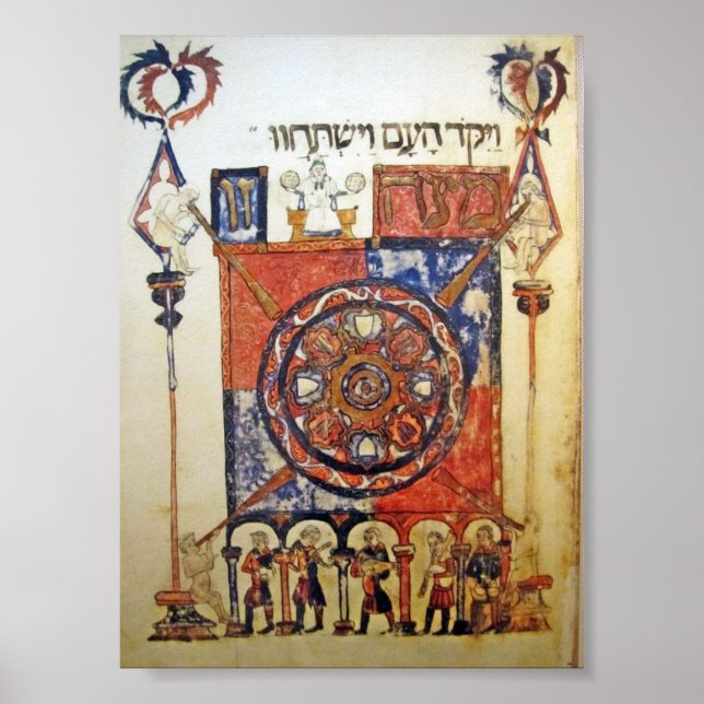 Barcelona Haggada Poster (Framsidan)