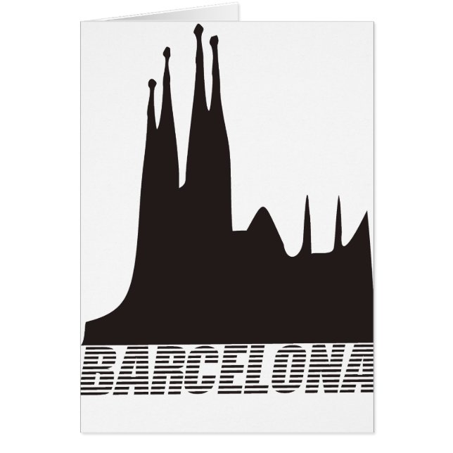 Barcelona Hälsningskort (Framsidan)