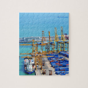 Barcelona hamn pussel