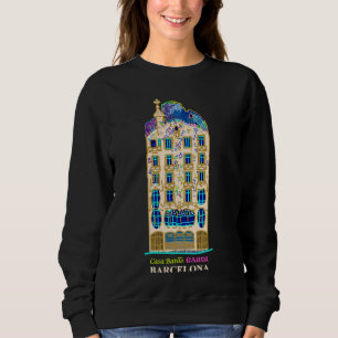 Barcelona, Hand teckning Gaudi Casa Batlló, Spanie T Shirt