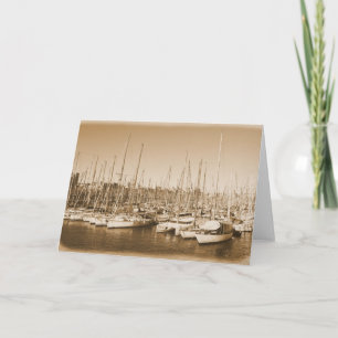 Barcelona Harbour - Spanien - hälsningskort Kort