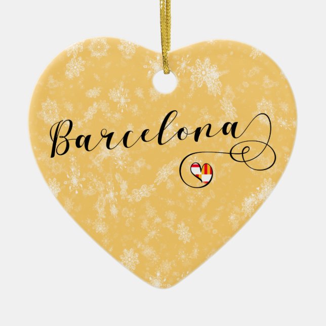 Barcelona Heart, Julgran Ornament (Framsidan)