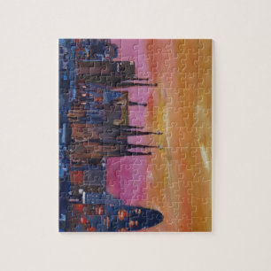 Barcelona horisont och Torre Agbar, Sagrada Pussel