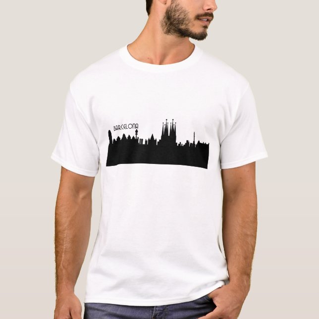 barcelona horisont tee shirt (Framsida)