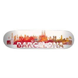 Barcelona horisontSkateboard Mini Skateboard Bräda 18,5 Cm