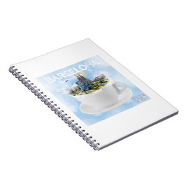 Barcelona i Tekopp - Sagrada Familia Skyline Anteckningsbok