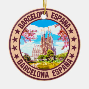 Barcelona Julgransprydnad Keramik