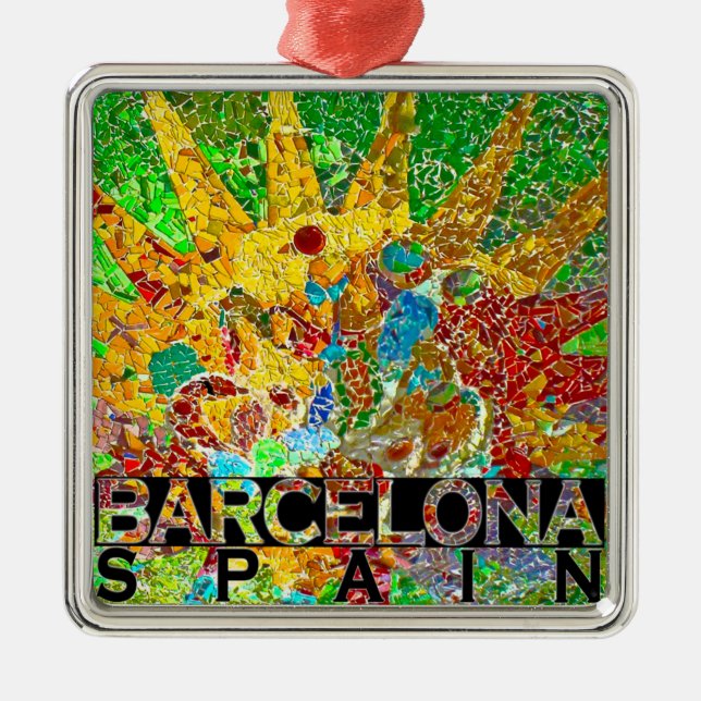Barcelona Julgransprydnad Metall (Framsidan)